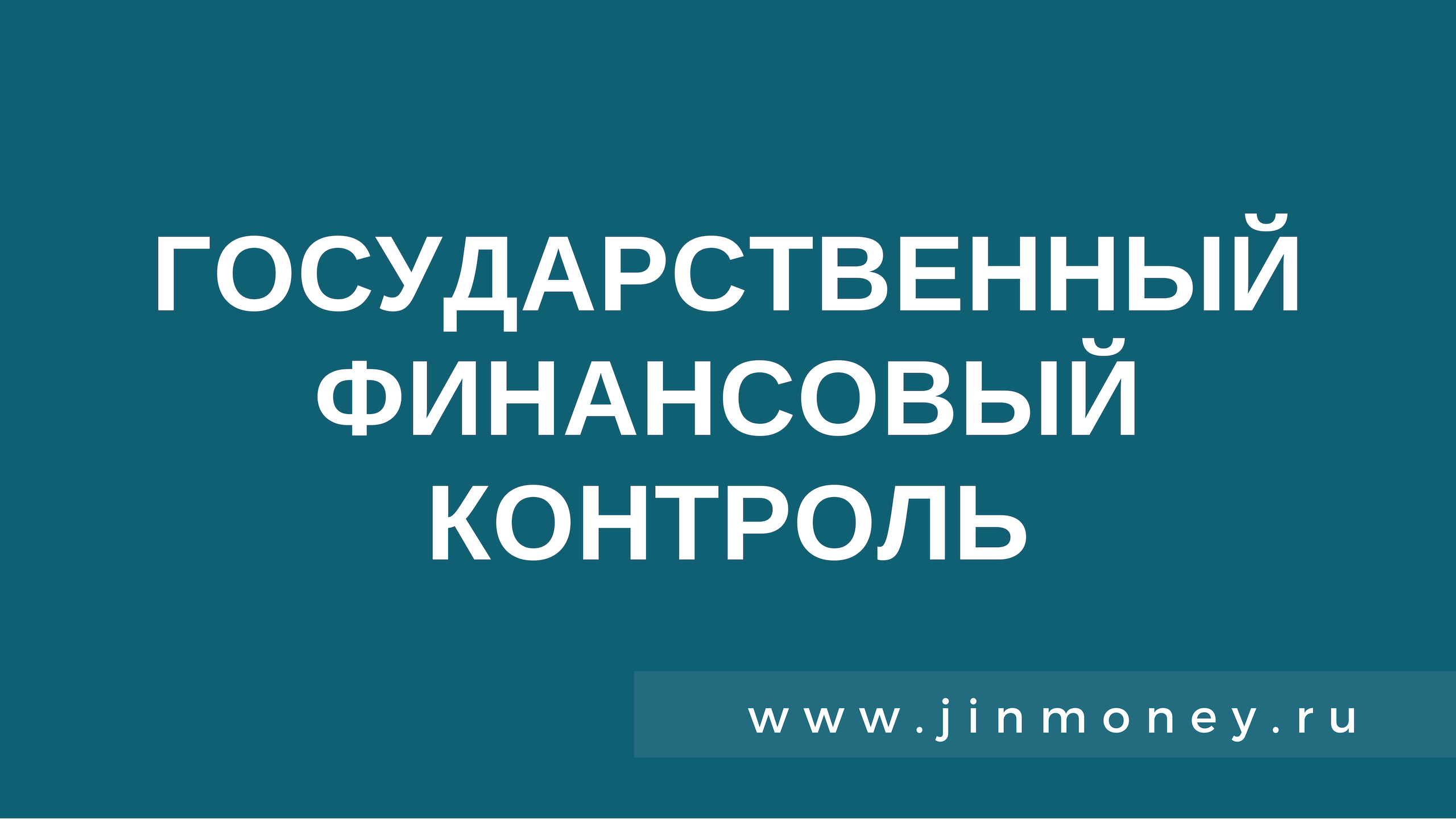 государственный финансовый контроль